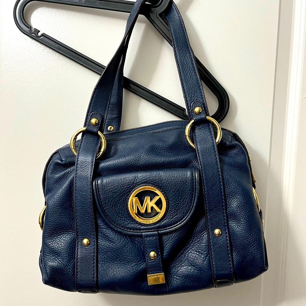 Michael Kors bag. Used lightly. Lovely dark blue.